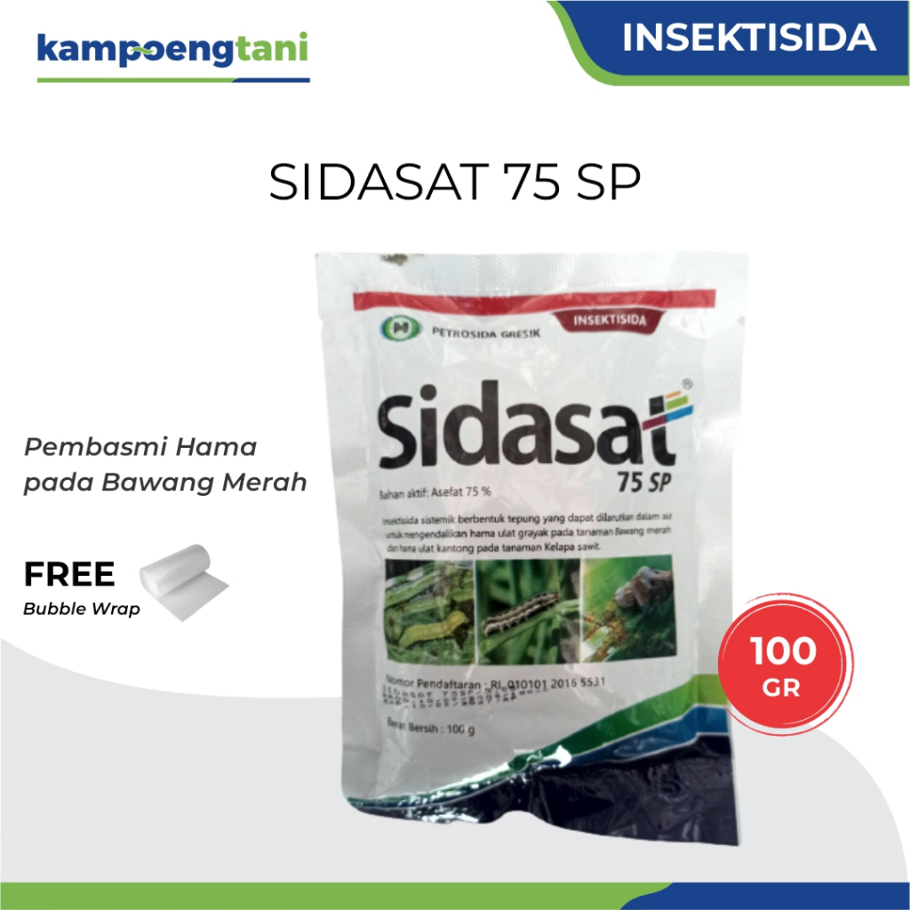 Kampoeng Tani - Sidasat 100gram Insektisida Sistemik Asefat Obat Hama Bawang Merah SIDASAT 75 SP
