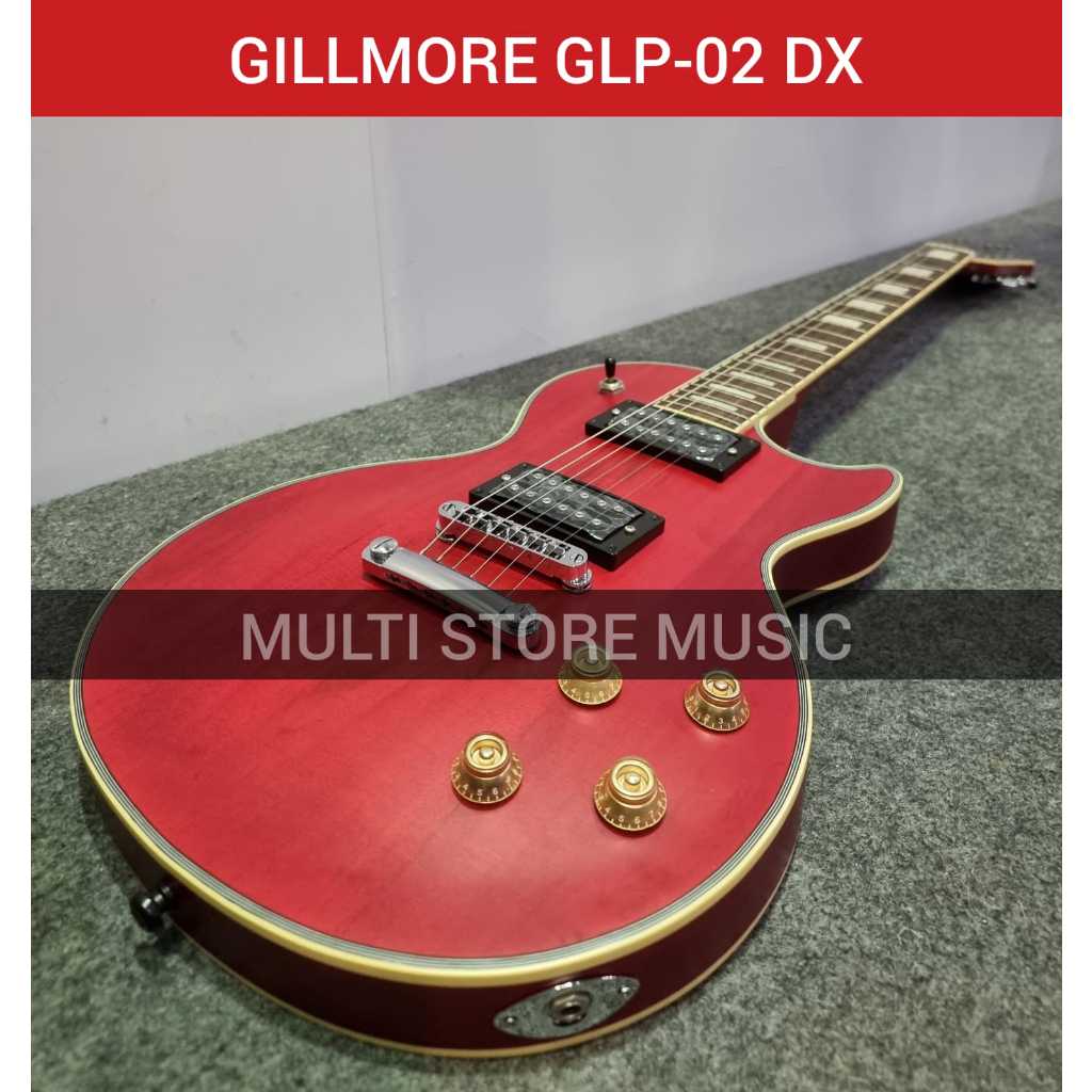 Gillmore GLP02DX - GLP02 DX - GLP 02DX - GLP02 - GLP 02 - Red - Gitar Les Paul
