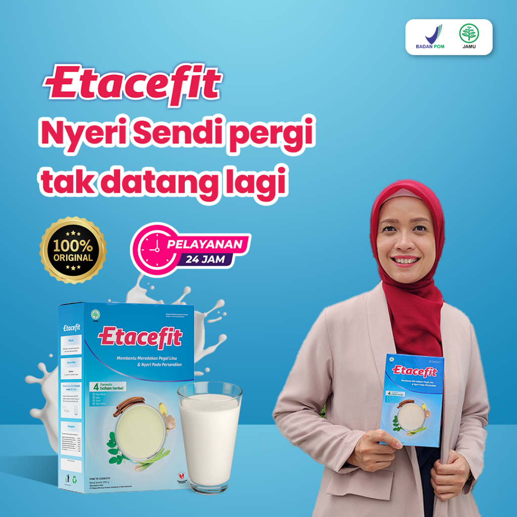 

Etacefit Susu Etawa Herbal Mencegah Nyeri Sendi, Asam Urat, & Rematik BPOM