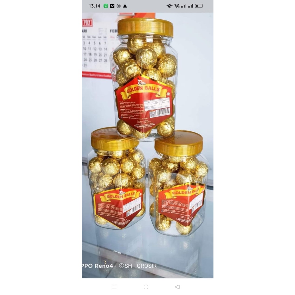 

Golden balls coklat