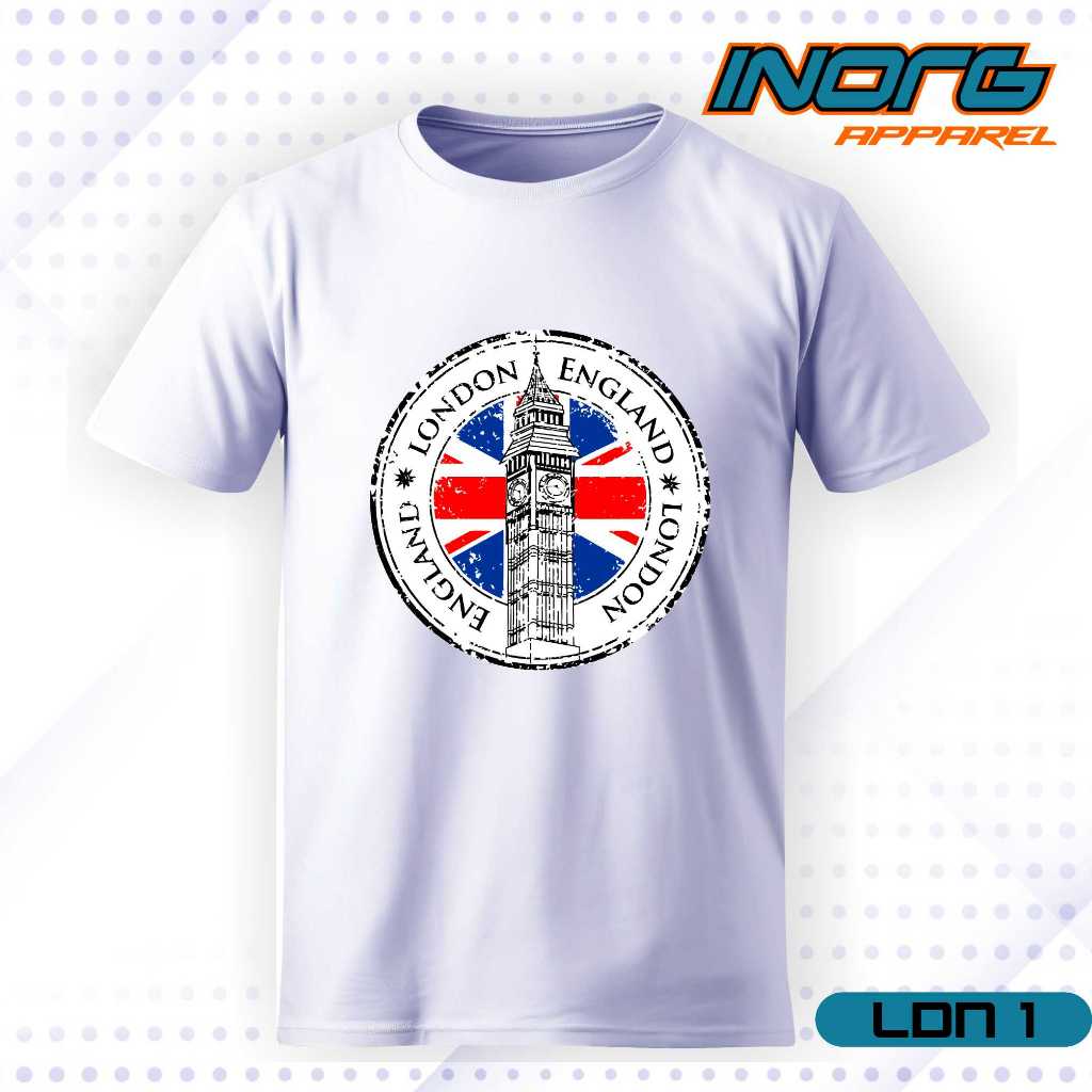 kaos oleh oleh inggris baju england UK tshirt london kaos beatles souvenir tag label inggris origina