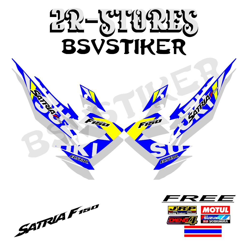 satria fu 3, striping suzuki satria fu 150 facelift, stiker raider 150