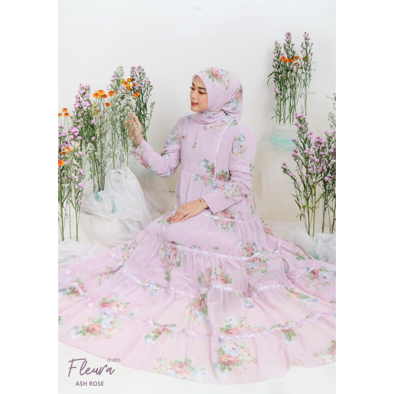 FLEURA DRESS by HALWA APPAREL AGEN RESMI HALWA APPAREL