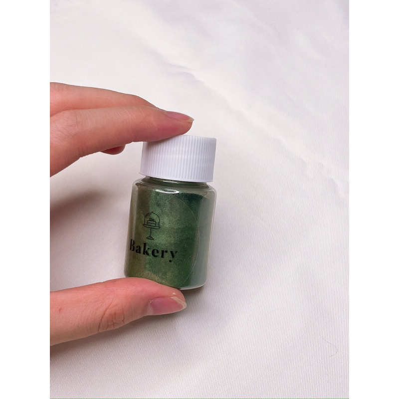 

Luster dust Olive Green Hijau Botol metalik bubuk pewarna kue metalic bubuk hiasan kue dekorasi kue 15gr