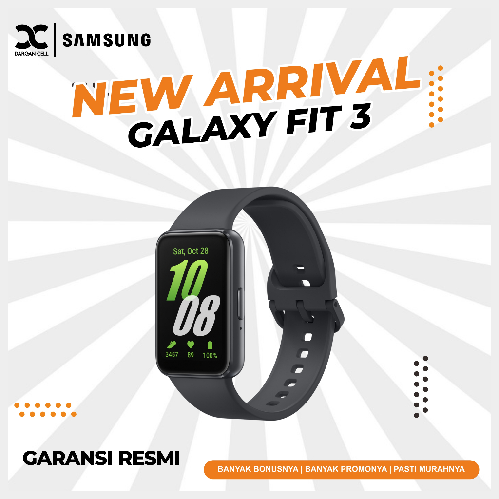 SAMSUNG GALAXY FIT 3 SMARTBAND ORIGINAL GARANSI RESMI