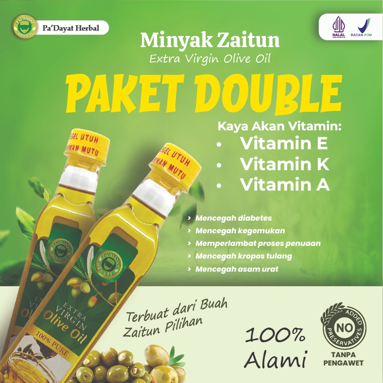 

PAKET MINYAK DOUBLE Zaitun Oil Minyak 500 ml Minyak Zaitun Original Mintak Zaitun Minyak Zaitu