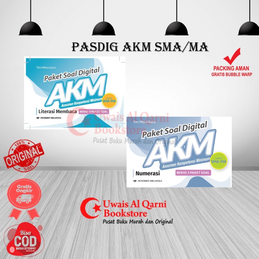 ORIGINAL PAKET SOAL DIGITAL AKM SMA/MA LITERASI & NUMERASI - ERLANGGA