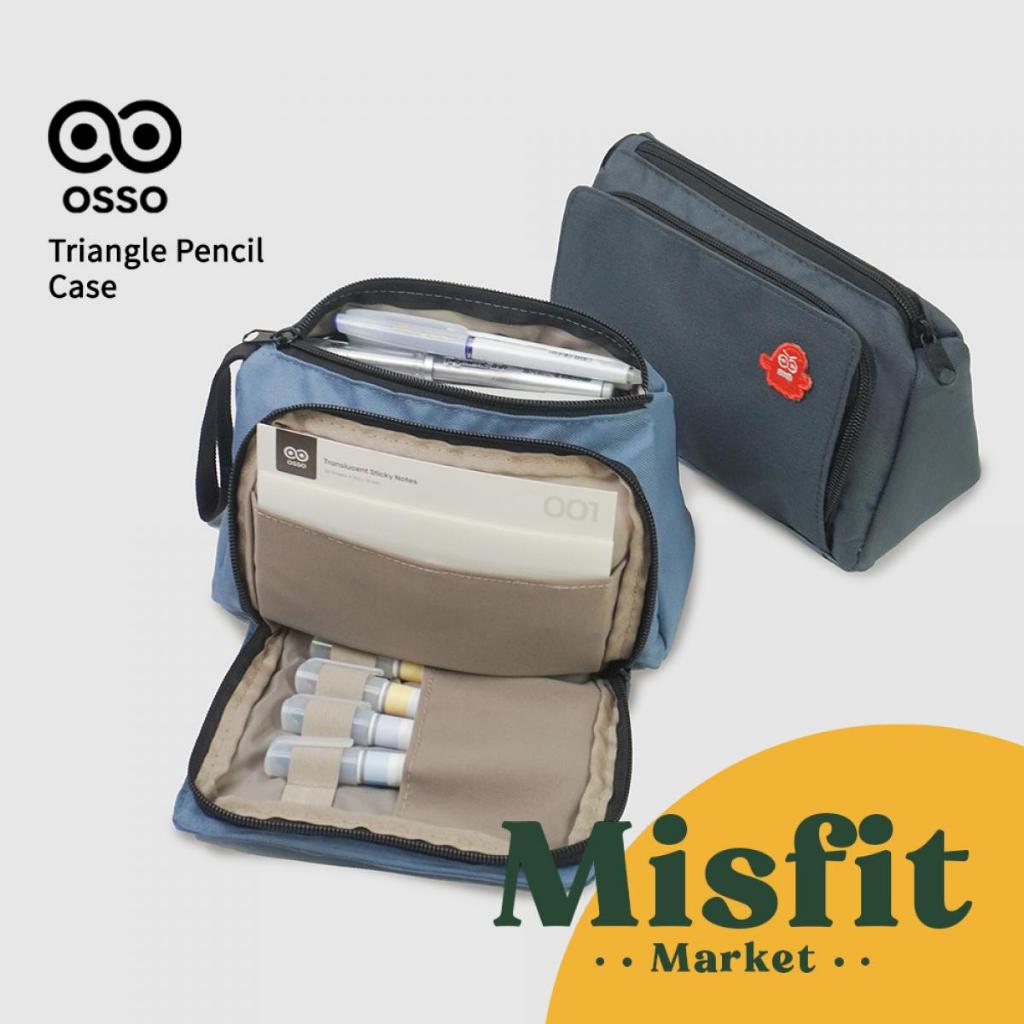 

OSSO Triangle Jumbo Pencil Case Kotak Tempat Pensil