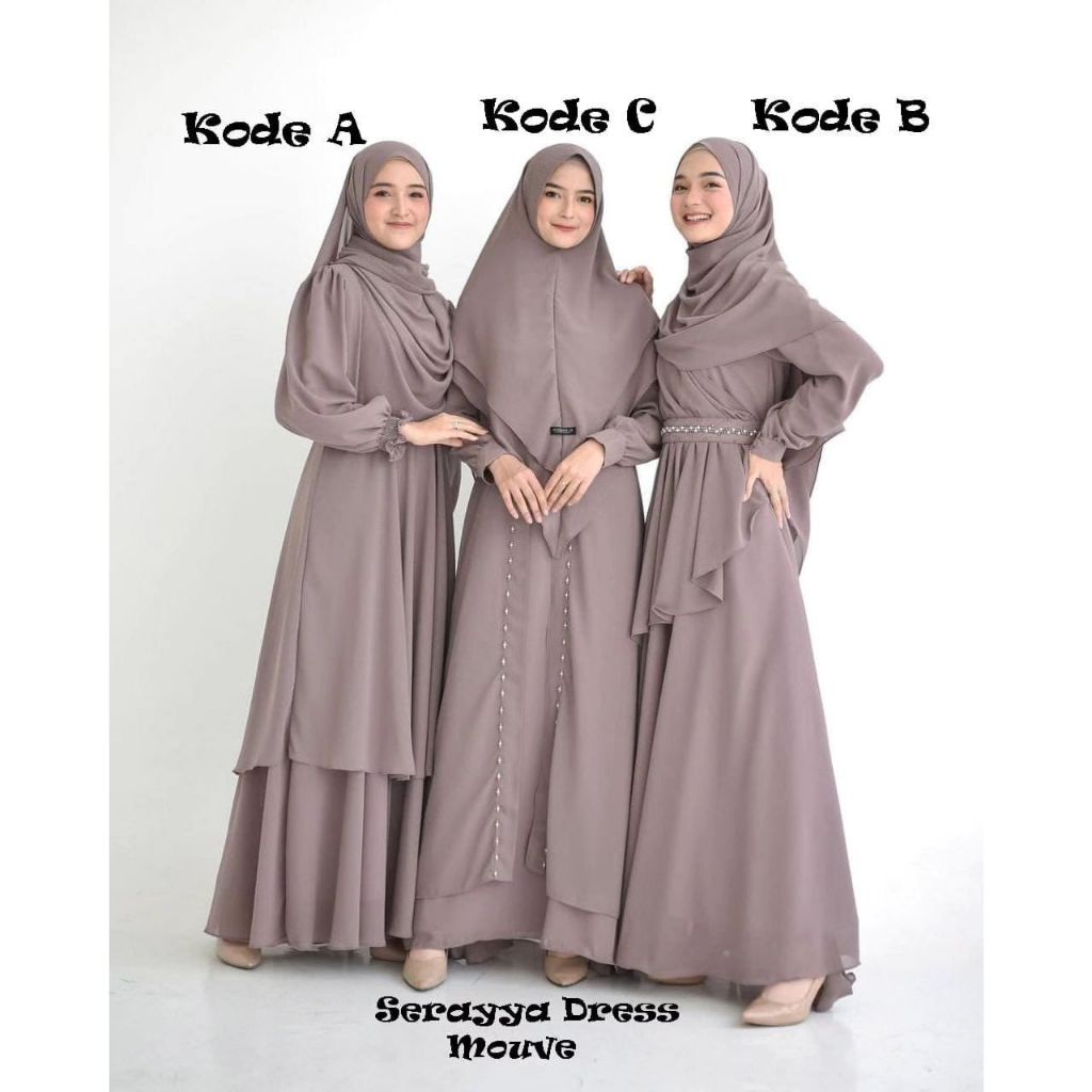 SERAYA DRESS LEBARAN/ DRESS HARI RAYA TERBARU/DRESS KONDANGAN 2024/DRESS LEBARAN 2024