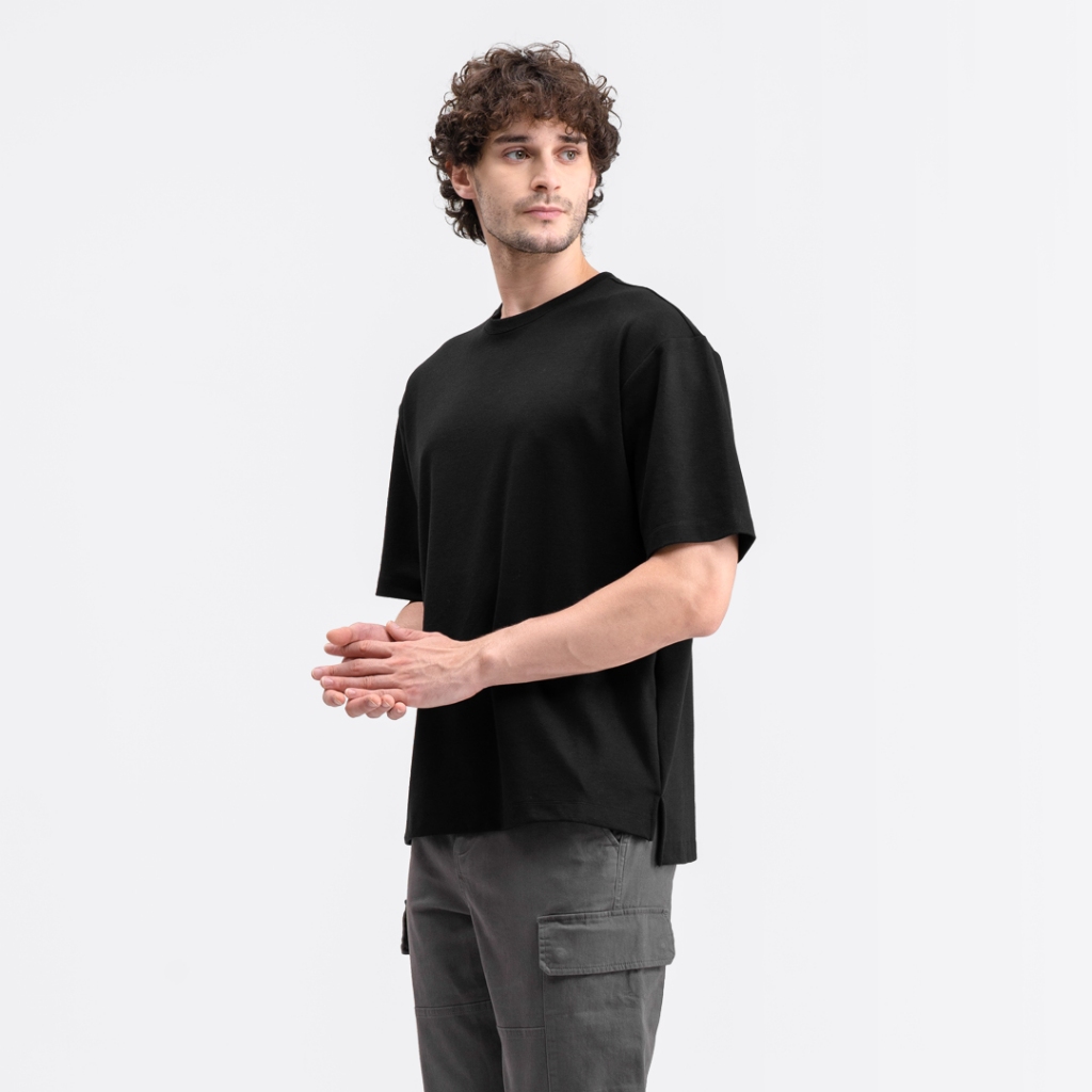 Livehaf - Boxy Ease Tee Black