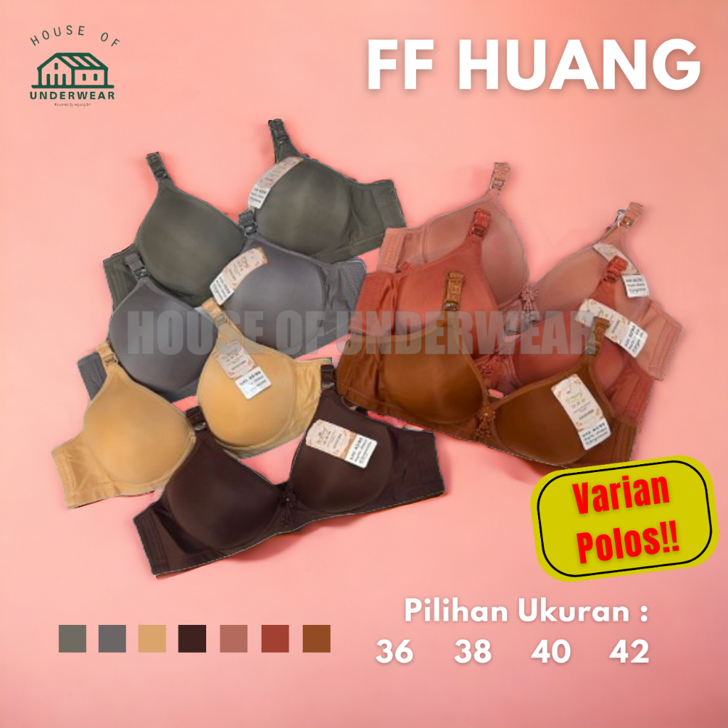 Obral BH MURAH 5 PCS BRA FF HUANG BH IMPORT BH WANITA NYAMAN HALUS LEMBUT FF HUANG POLOS