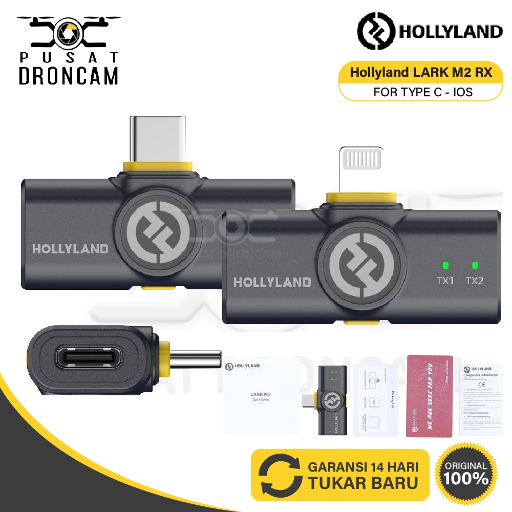 Hollyland LARK M2 RX Wireless Receiver USB Type C / Lightning Original