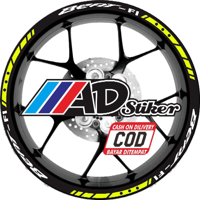 CUTTING STIKER LIST VELG HONDA BEAT FI RING 14 VELG RACING