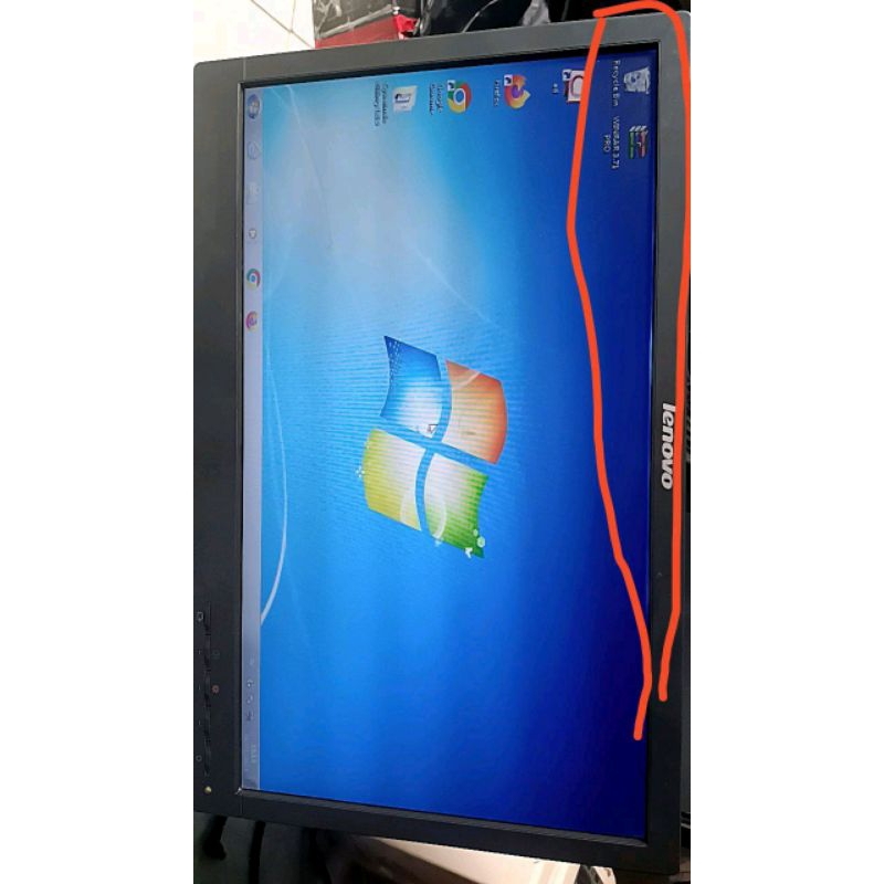 monitor komputer Lenovo 19 wide