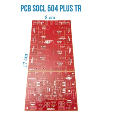 PCB SOCL 504 PLUS TRANSISTOR PCB 504 TR Kit Driver power amplifier SOCL 504 modif balap driver power