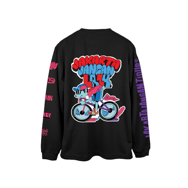 kaos keren jakarta jangan tidur x lazy LS