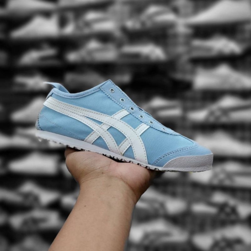 Sepatu Onitsuka Tiger Mexico 66 Slip On Blue White