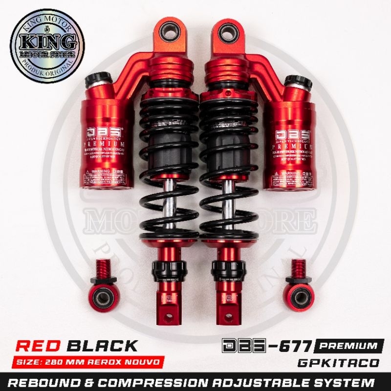 shock DBS ABSORBER  677 tabung atas 280 mm Aerox Nouvo Jupiter Z