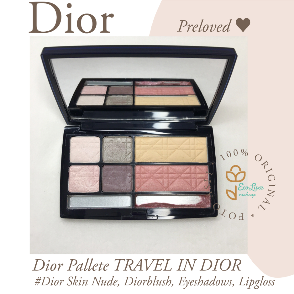 Dior Pallete TRAVEL IN DIOR Dior Skin Nude, Diorblush, Dior Eyeshadows,  Dior Lipgloss (Preloved)
