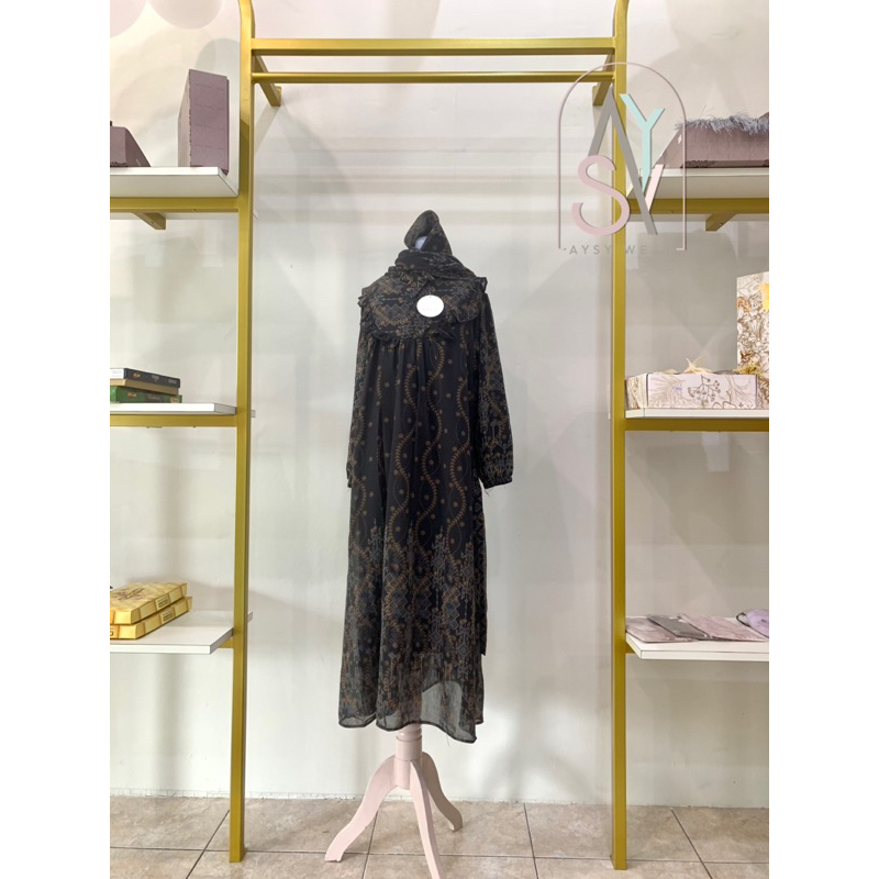 Gamis Milla Anak Ceruti + Free Jilbab Segi4