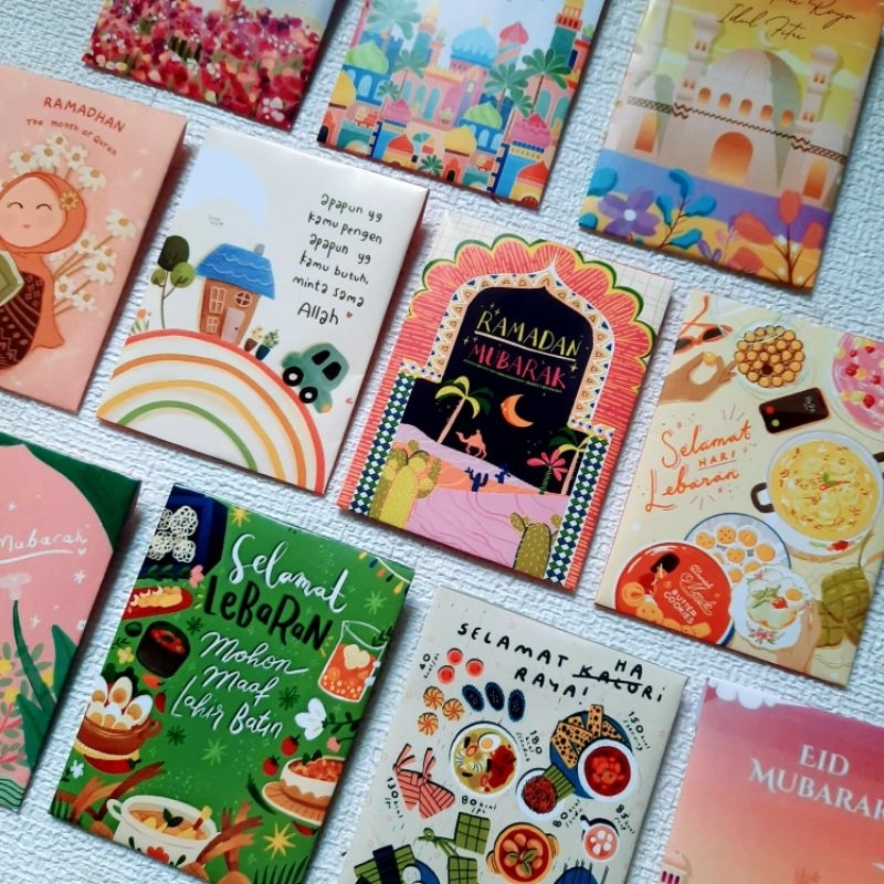 

(8pcs) Amplop Lebaran Asthetik Asthetic Lucu
