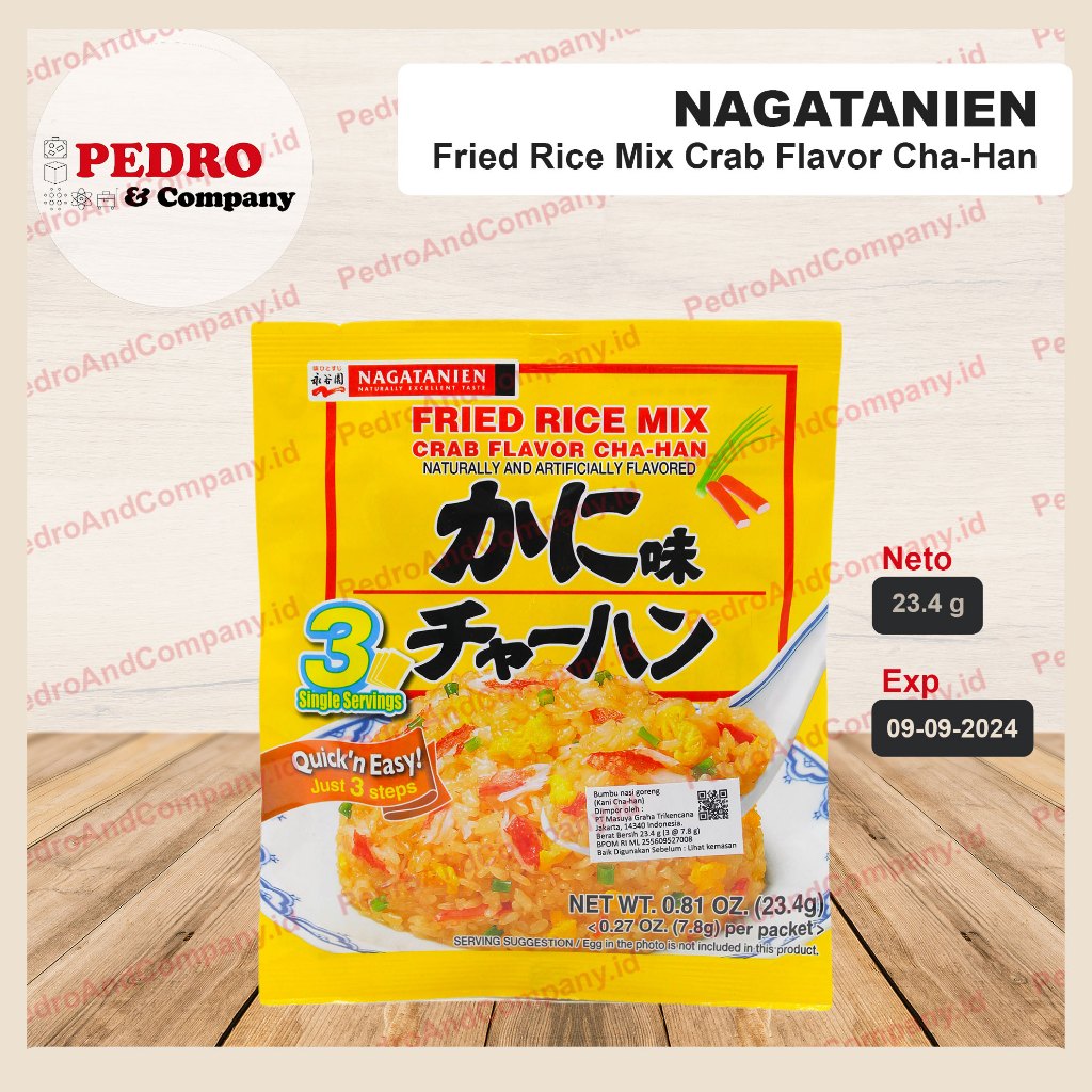 

Nagatanien fried rice mix 23.4 gr - kani cha han (kuning) taburan nasi / topping for rice