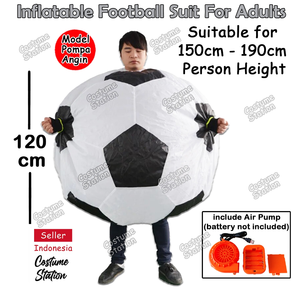 Kostum Sepak Bola / Costume Football Soccer angin dewasa
