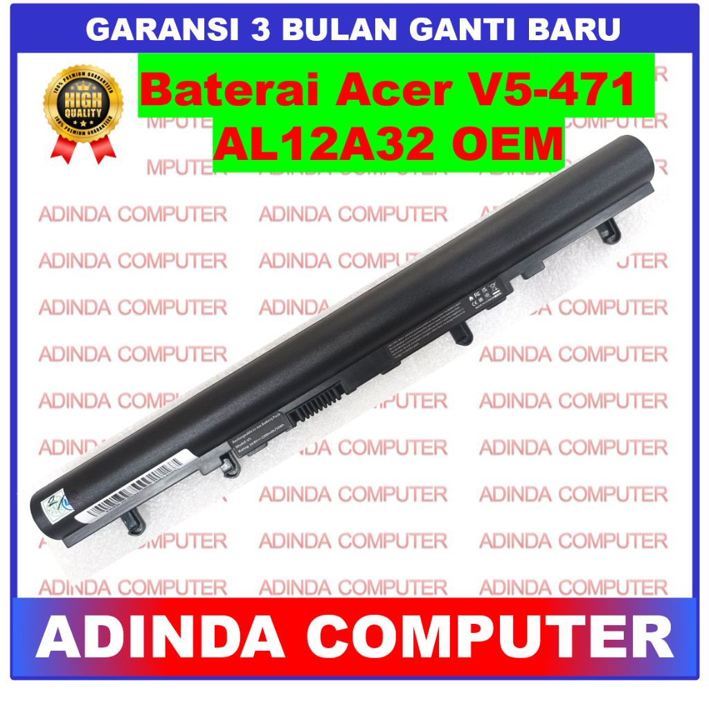 Baterai Acer V5-471 E1-432 E1-432G E1-432P E1-432PG ES1-431 ES1-411 OEM
