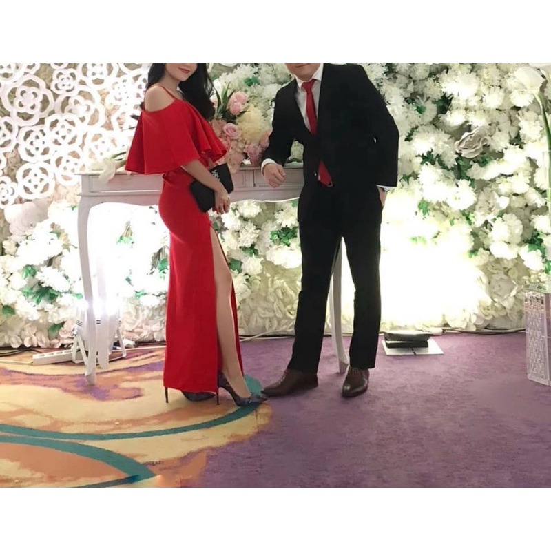 SUPER LONG DRESS - LONG DRESS - DRESS KONDANGAN - GAUN PESTA - PRELOVED