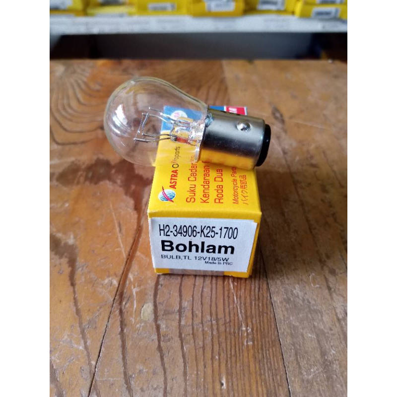 BOHLAM LAMPU BELAKANG ASPIRA UNTUK MOTOR HONDA BEAT FI,BEAT POP,BEAT ESP,12V 18/5W