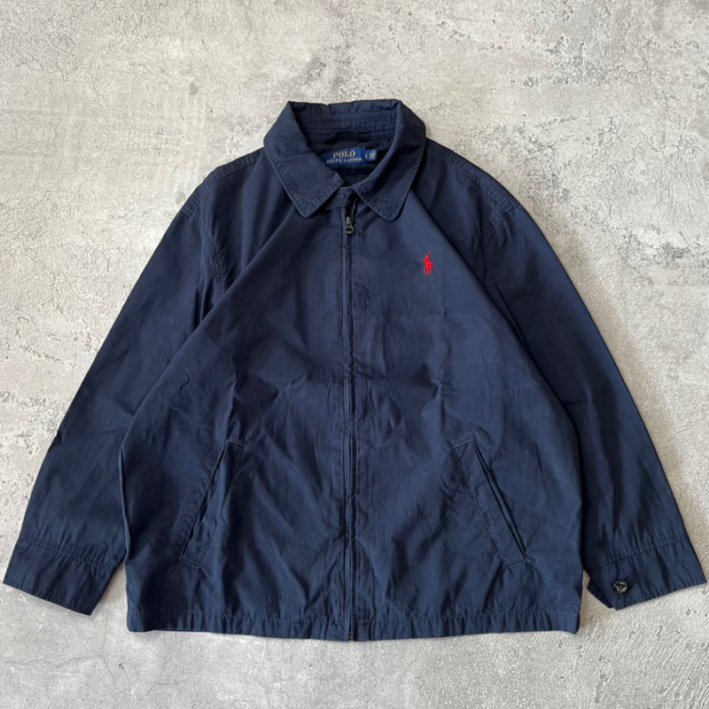 Polo Ralph Lauren Work Jacket / Vtg Polo Ralph Lauren Canvas Work Jacket Navy Blue