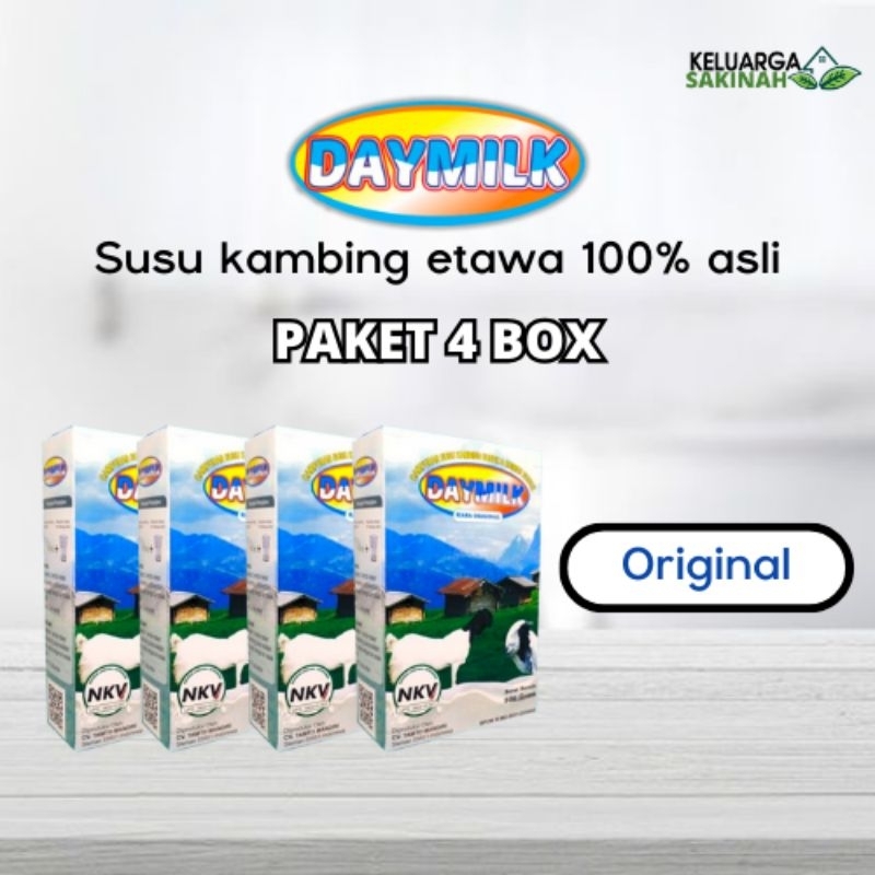 

PAKET 4 BOX DAYMILK ORIGINAL - Beli 4 box lebih hemat