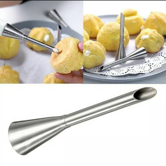 Spuit filling isian puff choux sus soes/ spuit suntikan cream selai fla kue roti donat