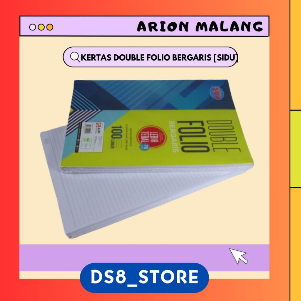 

Double Folio Bergaris 100 Lbr SIDU [PER-PAK]