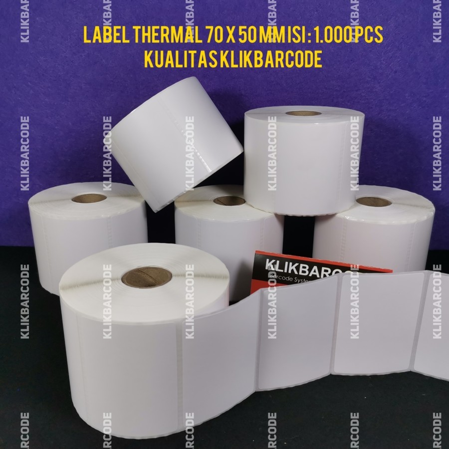 

LABEL STIKER DIRECT THERMAL 70X50 ISI 1000PCS STIKER ETIKET XPRINTER