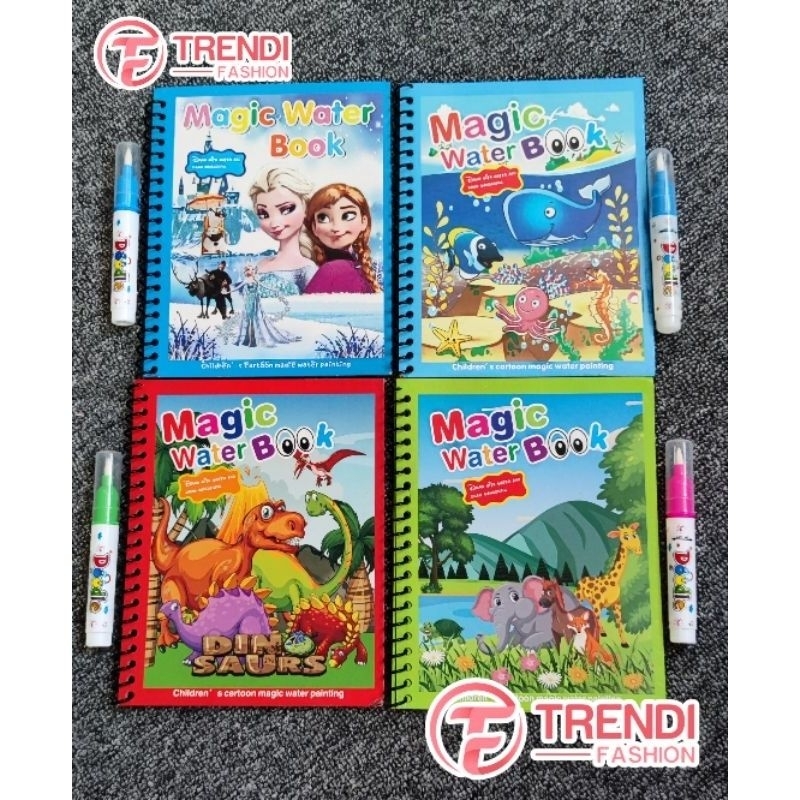 

Magic book - Magic Water Book kids - Buku Edukasi Anak - Buku Mewarnai Premium