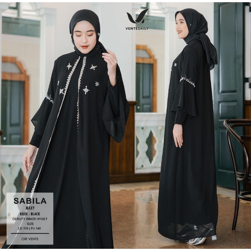 Gamis Sabila Maxy | Abaya Sabila | Dress Lebaran Umroh Sabila