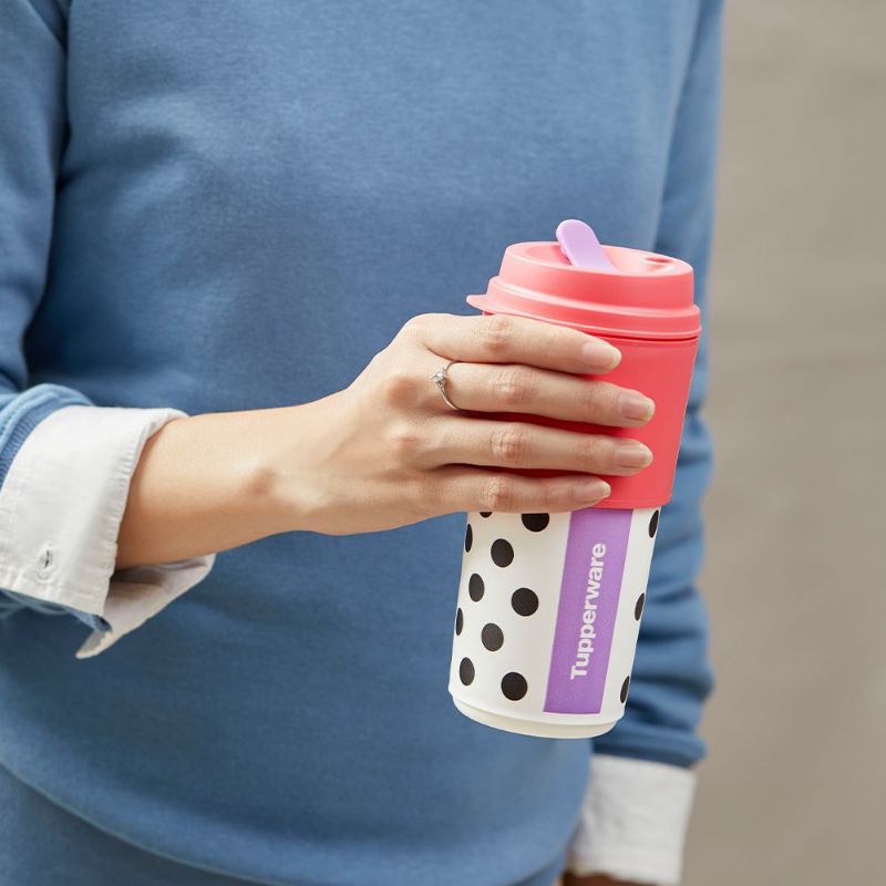 Polkadot Coffee To Go Tupperware