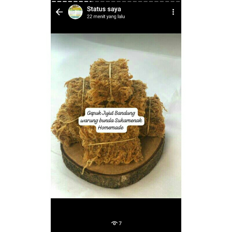 

gepuk sapi isi 5 ikat