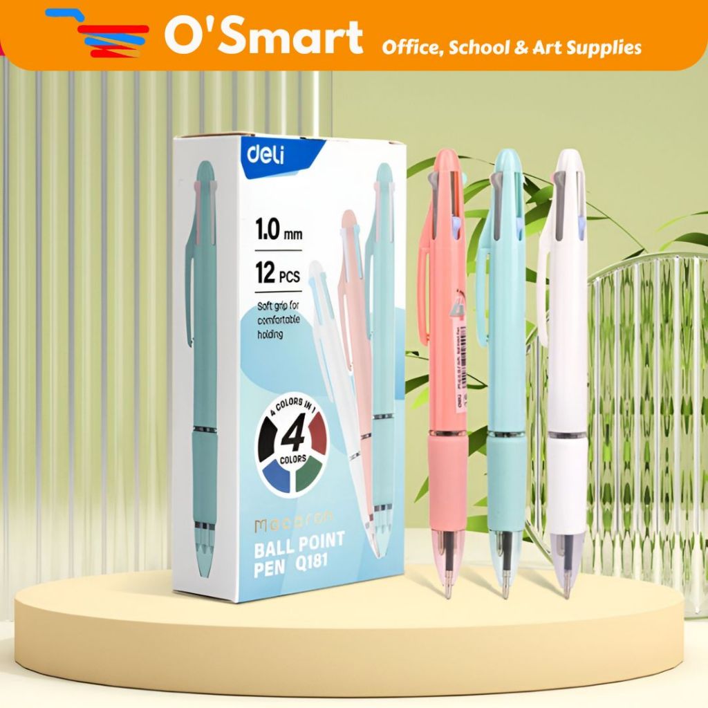 

Deli Pena Ballpoint 4Warna Q181