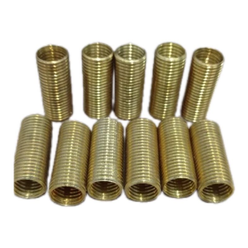 shok drat M10×12 Kuningan / Sok drat M10×M12 Kuningan / Sokdrat kuningan dalam baut 14 luar 17
