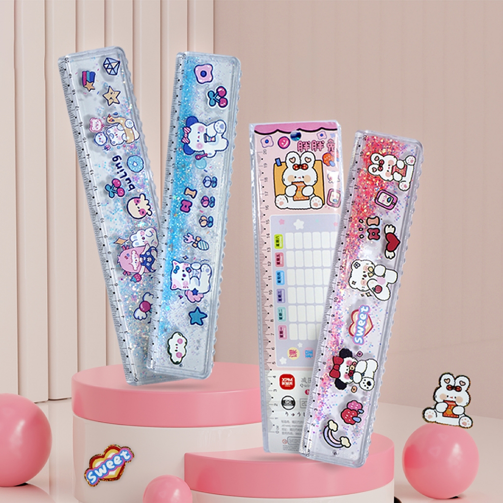 

Penggaris Glitter/ Ruler Glitter Rabbit 20 CM FANCY 3000-50