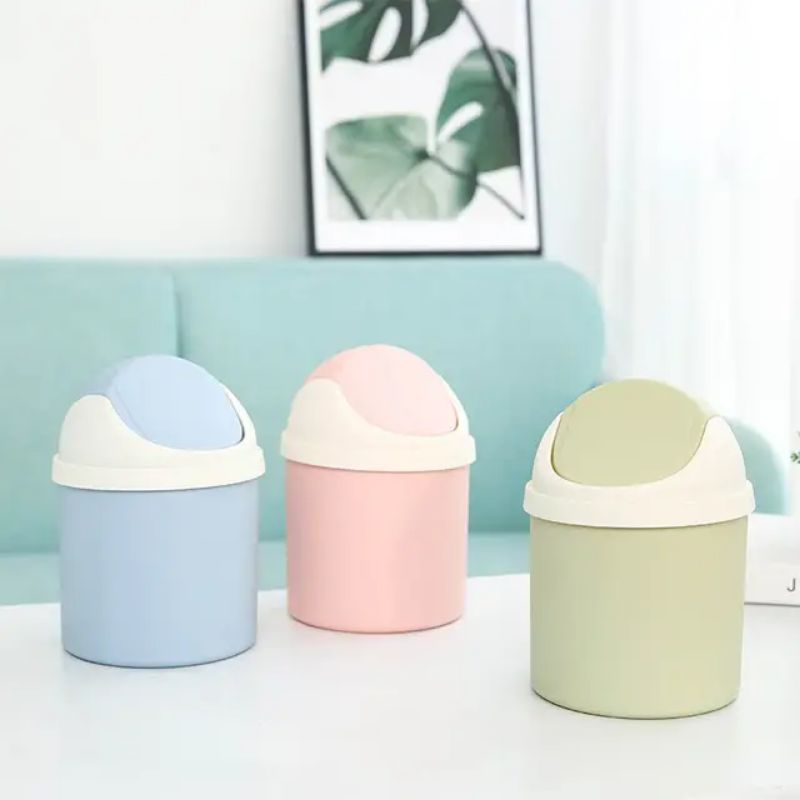 HMO - Tempat Sampah Mini Tong Sampah Mini Lucu Aesthetic Tempat Sampah Kecil Meja Mobil