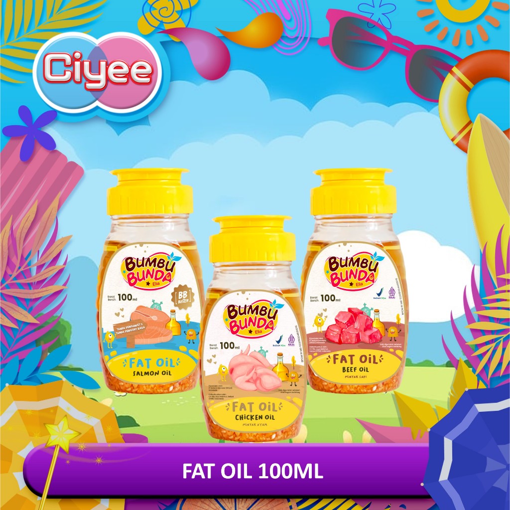 

Bumbu Bunda Elia Chicken Fat Oil 100ml - Beef Fat Oil - Salmon Fat Oil - Minyak Mpasi - Ciyee