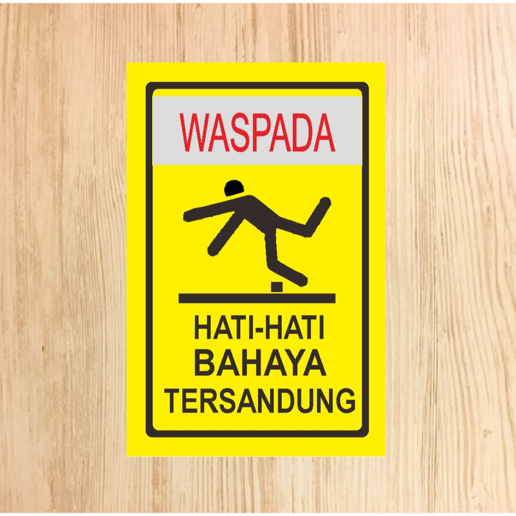 

Stiker Waspada Bahaya Tersandung | Stiker Keselamatan K3