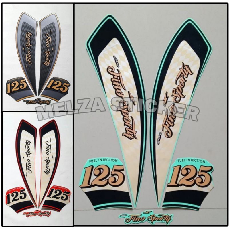 Stiker Striping Motor FINO 125 2021 SPORTY Sticker Lis Body Standar