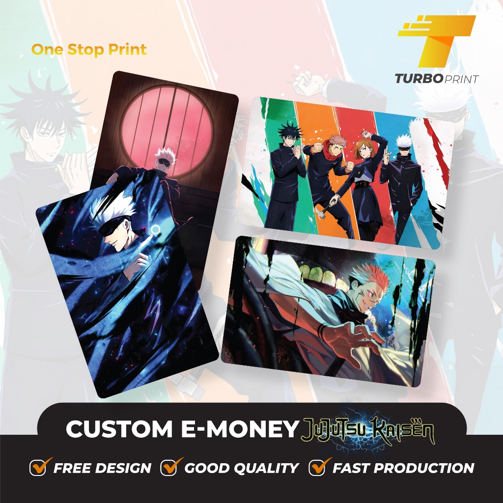 E MONEY FLAZZ CUSTOM JUJUTSU KAISEN / E TOLL PEMBAYARAN MANDIRI BCA