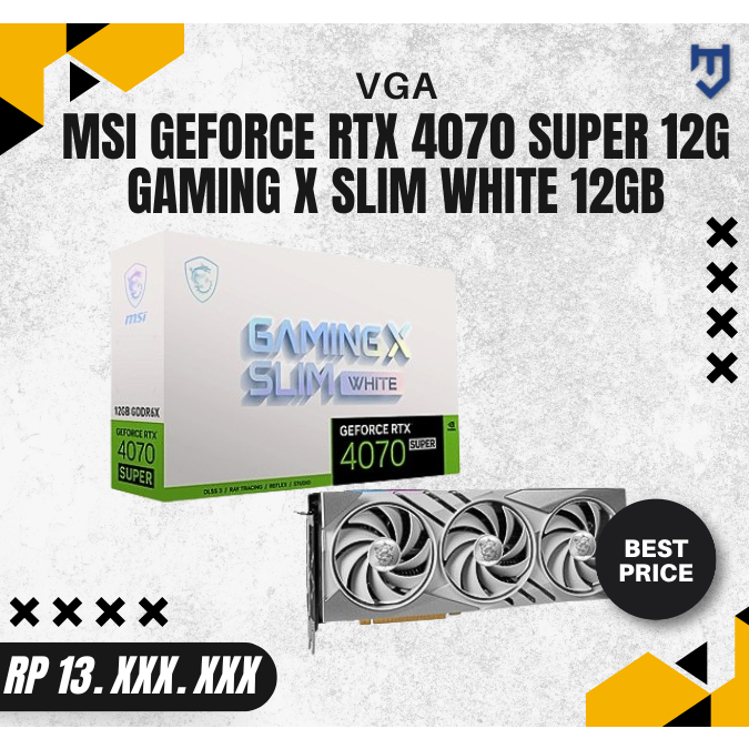 MSI GeForce RTX 4070 SUPER 12G GAMING X SLIM WHITE 12GB