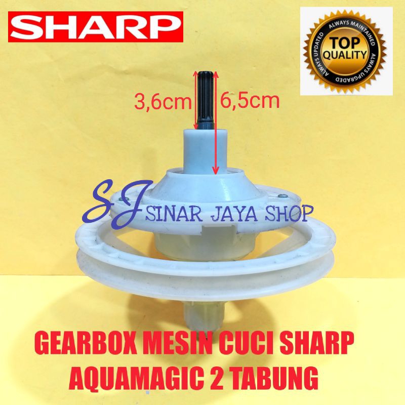 GEARBOX MESIN CUCI SHARP AQUAMAGIC 2 TABUNG