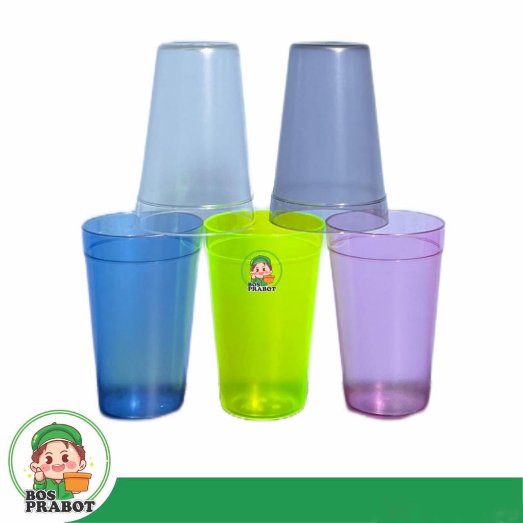 GELAS BENING KECIL 260ML / GELAS TRANSPARANT KECIL / GELAS AKRILIK MINI / GELAS PLASTIK ANAK